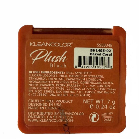 Kleancolor Plush Blush Bronzer, Pressed Powder Compact, Comes in 4 Colors, New - Picture 3 of 6